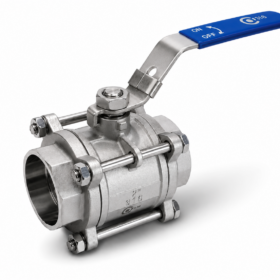 Válvula bola FVS 3C 2000WOG inoxidable 316 sw — Fullvalves