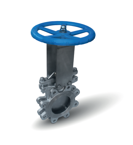 Válvula cuchillo FVS LUG uni-direccional asiento PTFE — Fullvalves